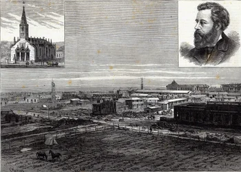 Die neue Stadt La Plata, Buenos Ayres, die Hauptstadt der Argentinischen Republik, aus 